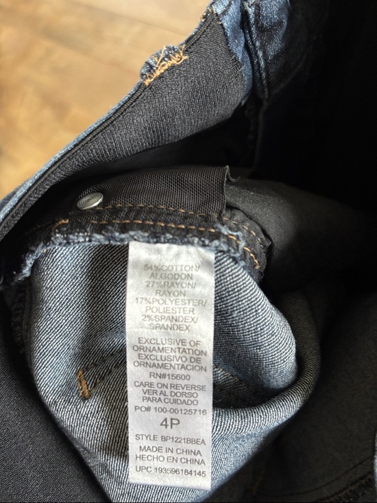 Democracy “Ab”Solution Bootcut Denim Blue Jeans, Women’s Size 4 Petite (4P) - Picture 7 of 7